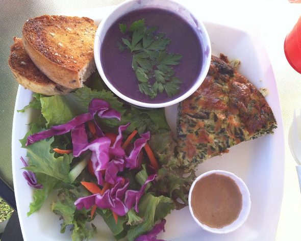 Cafe Ono Quiche Lunch in Volcano Hawaii